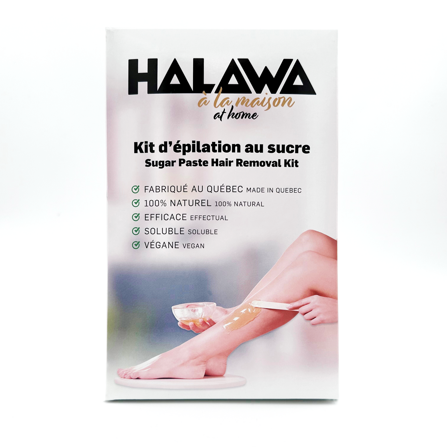 Kit de Sugaring HALAWA AT HOME para depilación en casa (4 artículos)