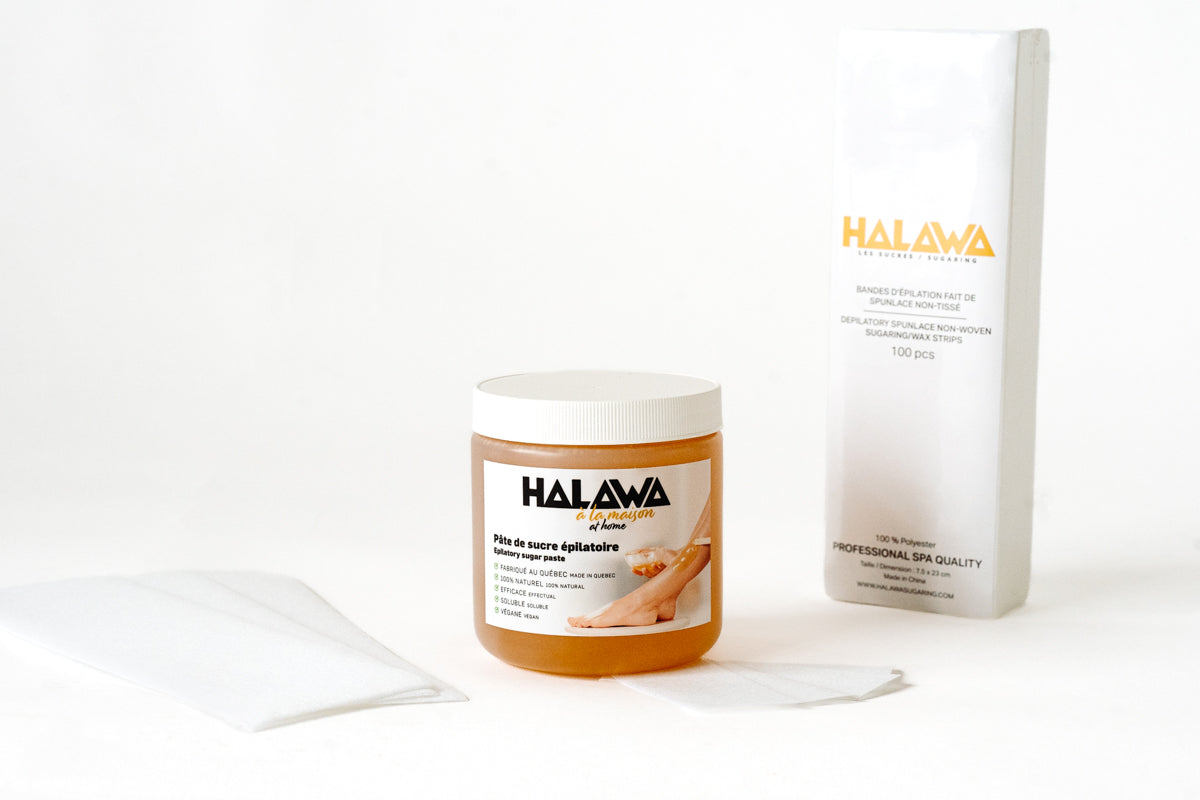 HALAWA AT HOME Sugaring Kit for at home Hair Removal  ( 4 items )